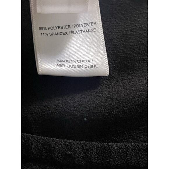 Wynne Layers Womens Tunic Top 1X Black 3/4 Sleeve Lagenlook Casual Dress Shirt - Picture 7 of 9